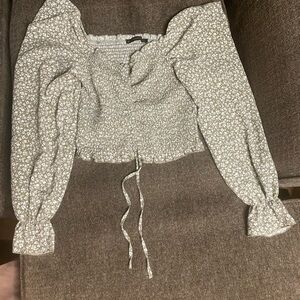 off the shoulder crop top